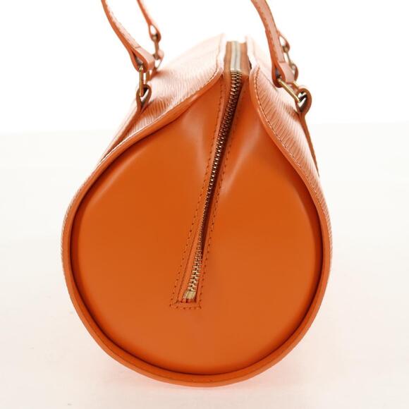 LOUIS VUITTON Epi Soufflot Hand Bag Orange Mandarin M5222H LV Auth 160837V